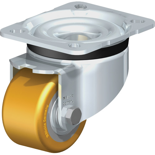 Heavy-Duty Caster, Swivel, 2-3/5" (65 mm), Polyurethane, 1377 lbs. (625 kg.) Seaboard Timber Mart