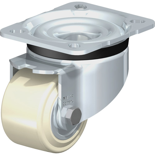 Low-Profile Caster, Rigid, 2-1/2" (63.5 mm), Nylon, 440 lbs. (199.58 kg.) Seaboard Timber Mart