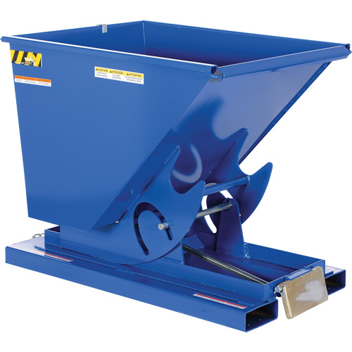 Conteneur autobasculeur, Acier, 1/2 vg³, Bleu Seaboard Timber Mart