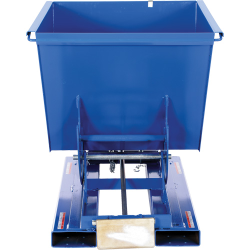 Conteneur autobasculeur, Acier, 1/2 vg³, Bleu Seaboard Timber Mart