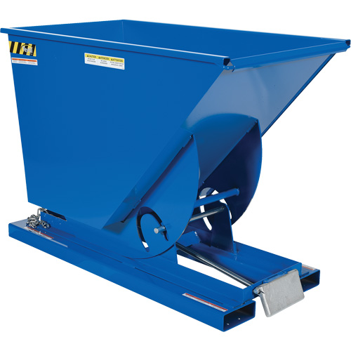 Conteneur autobasculeur, Acier, 3/4 vg³, Bleu Seaboard Timber Mart