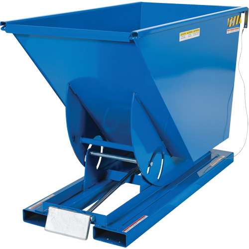 Conteneur autobasculeur, Acier, 3/4 vg³, Bleu Seaboard Timber Mart