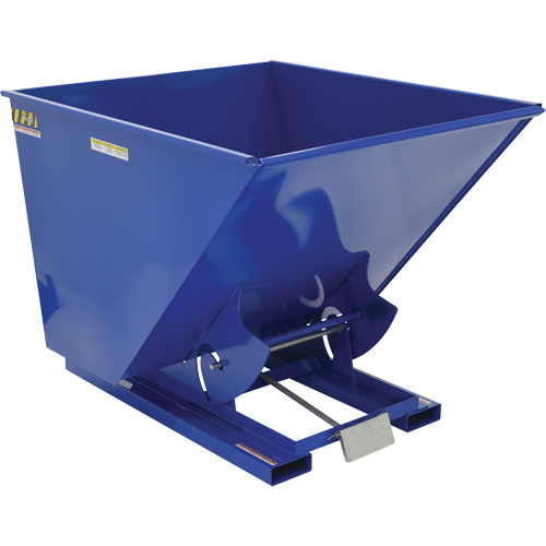 Conteneur autobasculeur, Acier, 2 vg³, Bleu Seaboard Timber Mart
