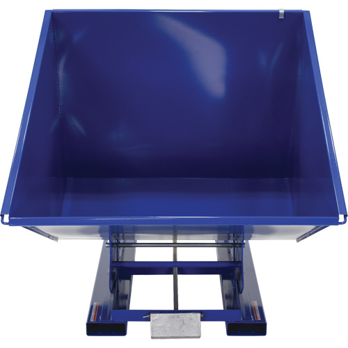 Conteneur autobasculeur, Acier, 2 vg³, Bleu Seaboard Timber Mart