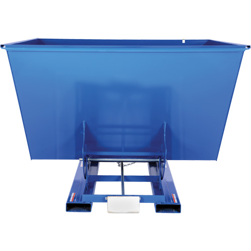 Conteneur autobasculeur, Acier, 2-1/2 vg³, Bleu Seaboard Timber Mart