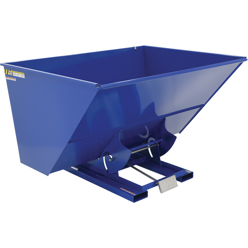 Self-Dumping Hopper, Steel, 3 cu.yd., Blue Seaboard Timber Mart