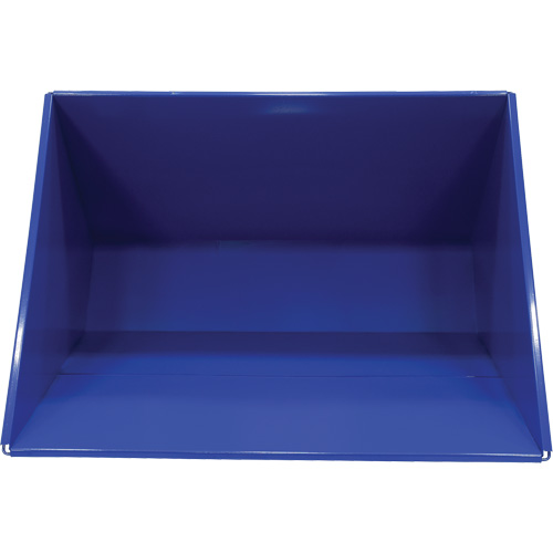 Self-Dumping Hopper, Steel, 3 cu.yd., Blue Seaboard Timber Mart