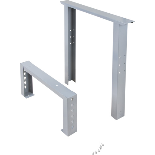 Pattes d'&eacute;tabli pour service industriel, Acier, 24" p x 34" h, Simple Seaboard Timber Mart