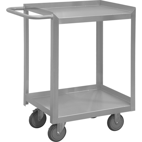 Industrial Grade Shelf Cart, 2 Tiers, 24-1/8" W x 35" H x 42" D, 1200 lbs. Capacity Seaboard Timber Mart