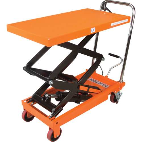 Hydraulic Scissor Lift Table, 35-3/4" L x 19-3/4" W, Steel, 770 lbs. Capacity Seaboard Timber Mart