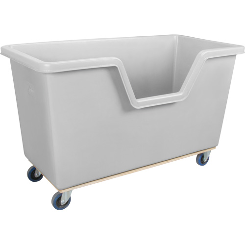 Easy Access Box Truck, Polyethylene, 63" L x 34-1/4" W x 38-1/2" H, 24 cu. ft. Volume, 1200 lbs. Capacity Seaboard Timber Mart