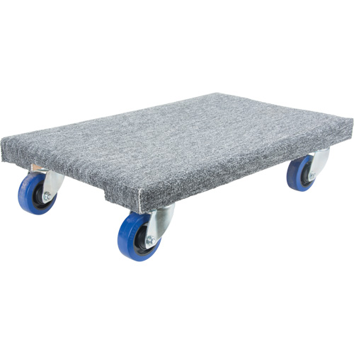 Medium-Duty Solid Wood Dollies, Polyolefin Wheels, 900 lbs. Capacity, 18" W x 30" D x 7" H Seaboard Timber Mart