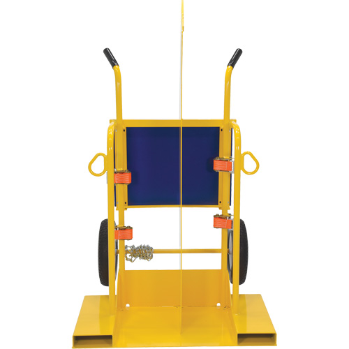 Welding Cylinder Torch Cart, Foam-Filled Wheels, 24" W x 19-1/2" L Base, 500 lbs. Seaboard Timber Mart