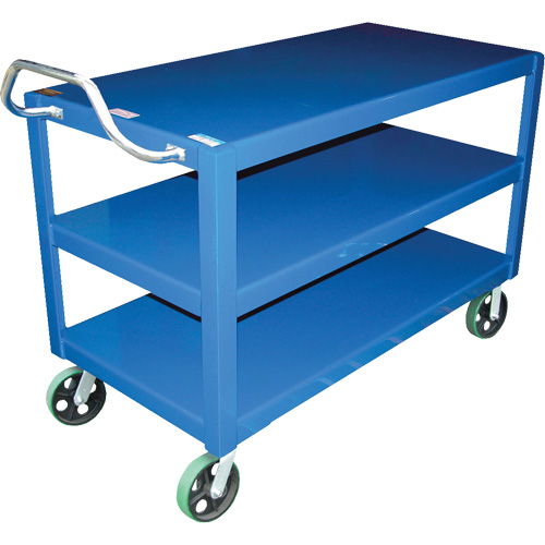 Ergo-Handle Cart, 4000 lbs. Capacity, Steel, 24-1/2" W x 41" H x 54-7/8" D, Lip Down Seaboard Timber Mart