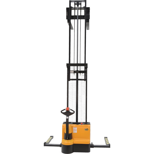 Double Mast Stacker, Electric Operated, 2200 lbs. Capacity, 150" Max Lift Seaboard Timber Mart