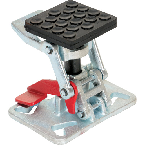 Heavy-Duty Adjustable Height Floor Lock, 8" Extended Height, 5-1/2" Retracted Height, Steel Seaboard Timber Mart