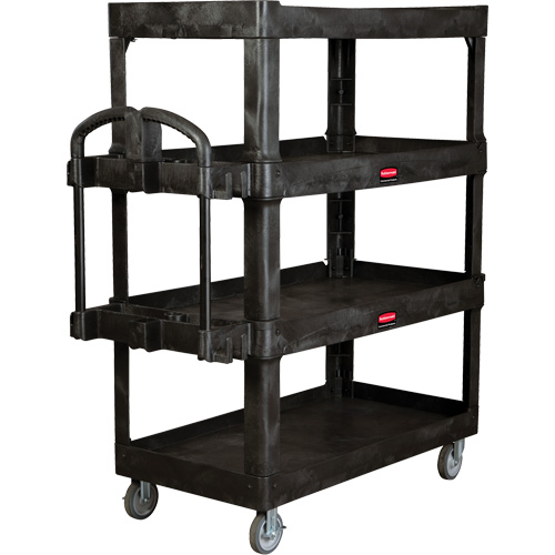 Chariot utilitaire robuste et ergonomique, 4 tiers, 24-1/4" x 62-2/5" x 54-1/10", Capacit&eacute; 700 lb Seaboard Timber Mart