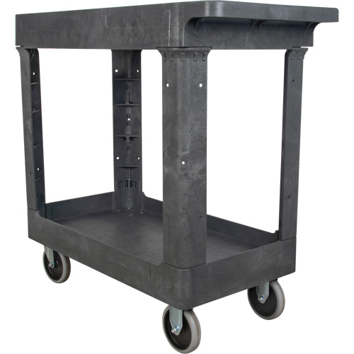 Utility Service Cart, 2 Tiers, 16-1/2" x 32-1/2" x 34-1/2", 550 lbs. Capacity Seaboard Timber Mart