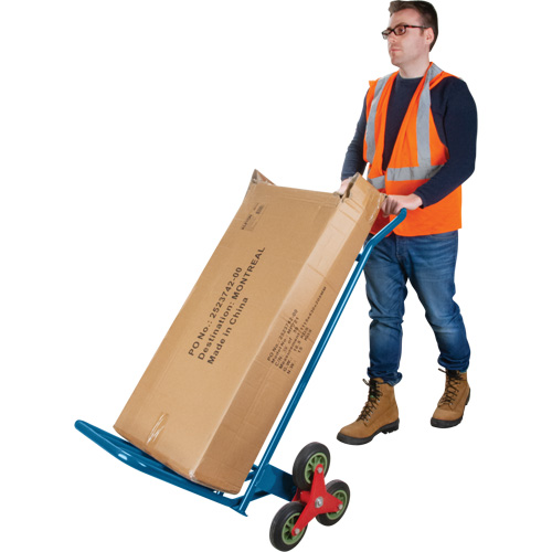 Stair Climbing Hand Truck, Steel Frame, 23-3/4" W x 45-5/8" H, 300 lbs. Capacity Seaboard Timber Mart