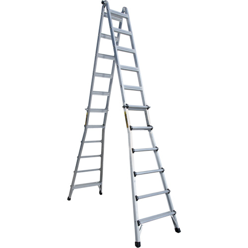Telescoping Multi-Position Ladder, Aluminum, 300 lbs. Seaboard Timber Mart