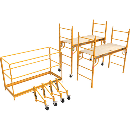 Complete 12' Drywall Baker Scaffold Tower Set, 58-1/2" D x 183" H Seaboard Timber Mart