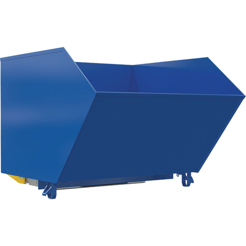 Light-Duty H-Style Bump & Dump Hopper, Steel, 1-1/2 cu.yd., Blue Seaboard Timber Mart
