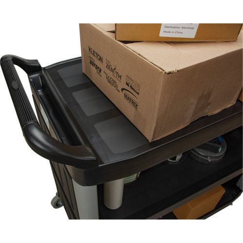 Chariot utilitaire, 3 tiers, 19-3/4" x 37-1/2" x 40-1/4", Capacit&eacute; 250 lb Seaboard Timber Mart