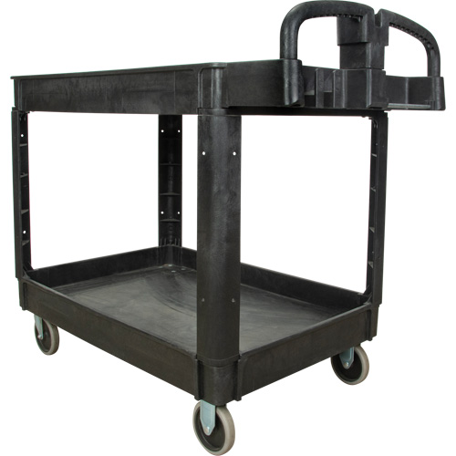 Utility Cart, 2 Tiers, 25-5/8" x 33-1/2" x 43-3/4", 550 lbs. Capacity Seaboard Timber Mart