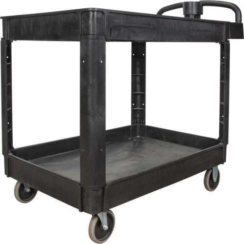 Utility Cart, 2 Tiers, 25-5/8" x 33-1/2" x 43-3/4", 550 lbs. Capacity Seaboard Timber Mart