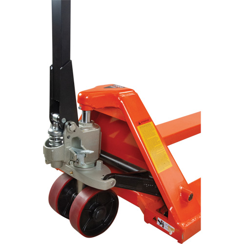 8' Long Fork Hydraulic Pallet Trucks, 96" L x 27" W, 4400 lbs. Capacity Seaboard Timber Mart