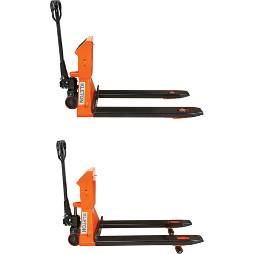 Digital Scale Pallet Truck, 44.5" L x 27.75" W, 4400 lbs. Cap. Seaboard Timber Mart