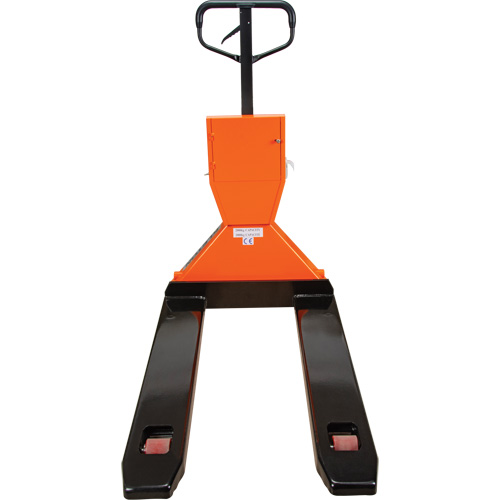 Digital Scale Pallet Truck, 44.5" L x 27.75" W, 4400 lbs. Cap. Seaboard Timber Mart
