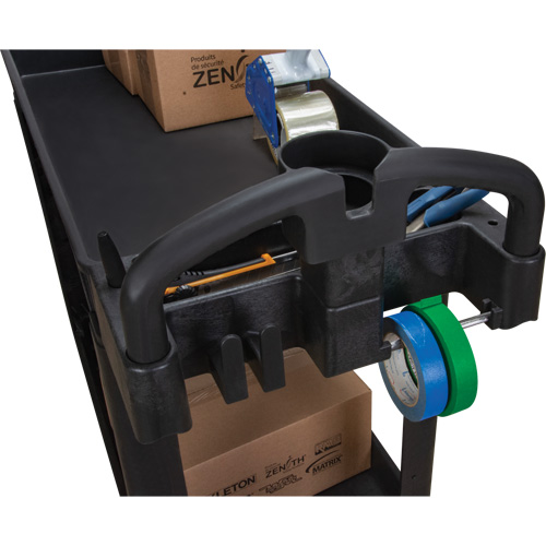 Chariot utilitaire, 2 tiers, 17-1/8" x 33-1/2" x 37-5/8", Capacit&eacute; 550 lb Seaboard Timber Mart