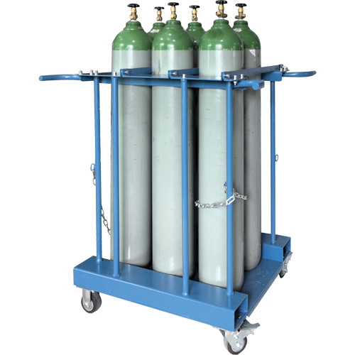 Support de rangement pour 6 cylindres pour chariot &eacute;l&eacute;vateur Seaboard Timber Mart