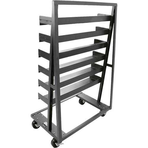 Single-Sided Heavy Duty A-Frame Cart with 6 Trays, 38" x 25" x 63", 2500 lbs. Capacity Seaboard Timber Mart