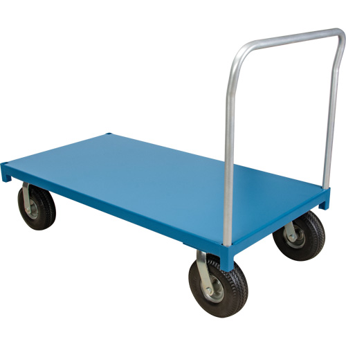 Outdoor Platform Truck, 96" L x 48" W, 1200 lbs. Capacity, Flat Free Casters Seaboard Timber Mart