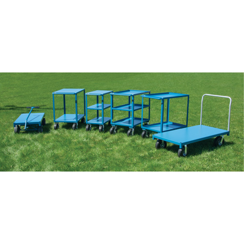 Outdoor Shelf Cart, 2 Tiers, 24" W x 39" H x 51" D, 1200 lbs. Capacity Seaboard Timber Mart
