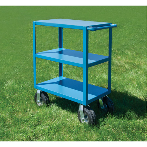Outdoor Shelf Cart, 3 Tiers, 24" W x 39" H x 51" D, 1200 lbs. Capacity Seaboard Timber Mart