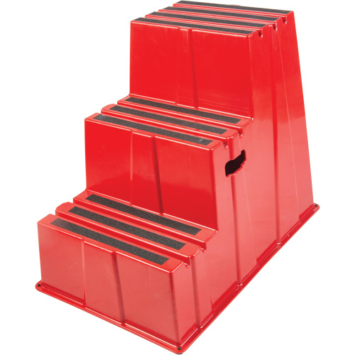 Industrial Step Stool, 3 Steps, 34-13/16" x 22-7/16" x 28-1/2" High Seaboard Timber Mart