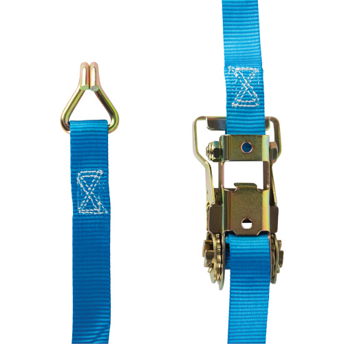 Ratchet Strap, J-Hook, 16' W x 1" L, 835 lbs. (379 kg) Working Load Limit Seaboard Timber Mart
