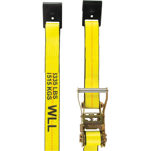 Tendeur d'arrimage pour treuil, Crochet plat, 2" , 30' , Charge d'utilisation max. 3335 lb (1512 kg) Seaboard Timber Mart