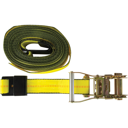 Tendeur d'arrimage pour treuil, Crochet plat, 2" , 30' , Charge d'utilisation max. 3335 lb (1512 kg) Seaboard Timber Mart