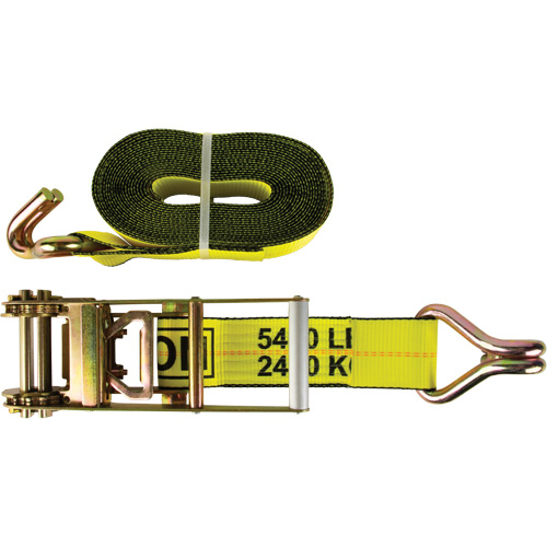 Winch Strap, J-Hook, 3" W x 30' L, 5400 lbs. (2449 kg) Working Load Limit Seaboard Timber Mart