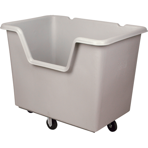 Starcart Easy-Access Box Truck, Polyethylene, 46" L x 31" W x 49" H, 24 cu. ft. Volume, 900 lbs. Capacity Seaboard Timber Mart