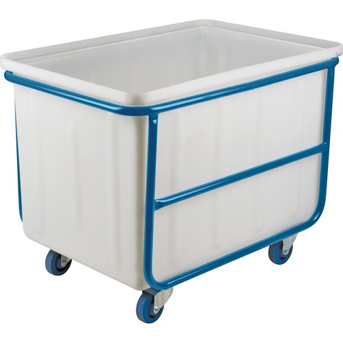 Straight Wall Box Truck, White Polyethylene, 46" L x 28" W x 31" H, 14 cu. ft. Volume, 1000 lbs. Capacity Seaboard Timber Mart