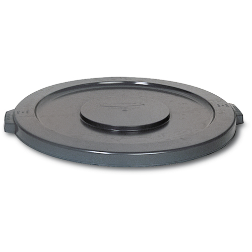 Round Brute&reg; Tops, Flat Lid, Plastic/Polyethylene, Fits Container Size: 19-7/8" Dia. Seaboard Timber Mart