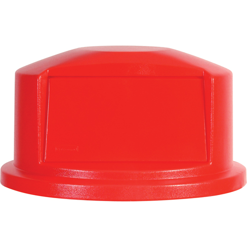 Round Brute&reg; Tops, Dome Lid, Plastic/Polyethylene, Fits Container Size: 22" Dia. Seaboard Timber Mart