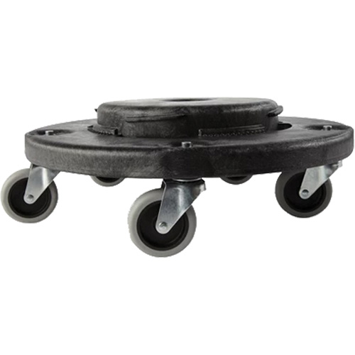 Brute&reg; Dolly, Polyethylene, Black, Fits: 20 - 55 US Gal. Seaboard Timber Mart