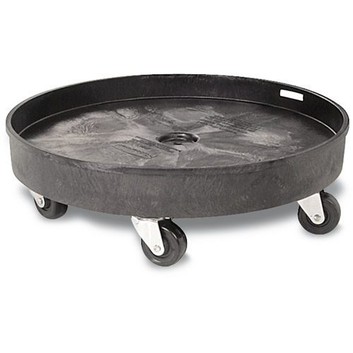 Socle roulant pour contenant &agrave; d&eacute;chets, Poly&eacute;thyl&egrave;ne, Noir Seaboard Timber Mart