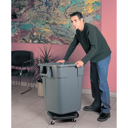 Square BRUTE&reg; Dollies, Polyethylene, Black Seaboard Timber Mart